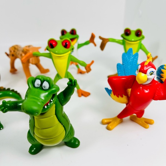 Rainforest Cafe Figure Lot Of 9 Posable Jungle Animal Characters PVC RFC 2000 - Picture 2 of 5